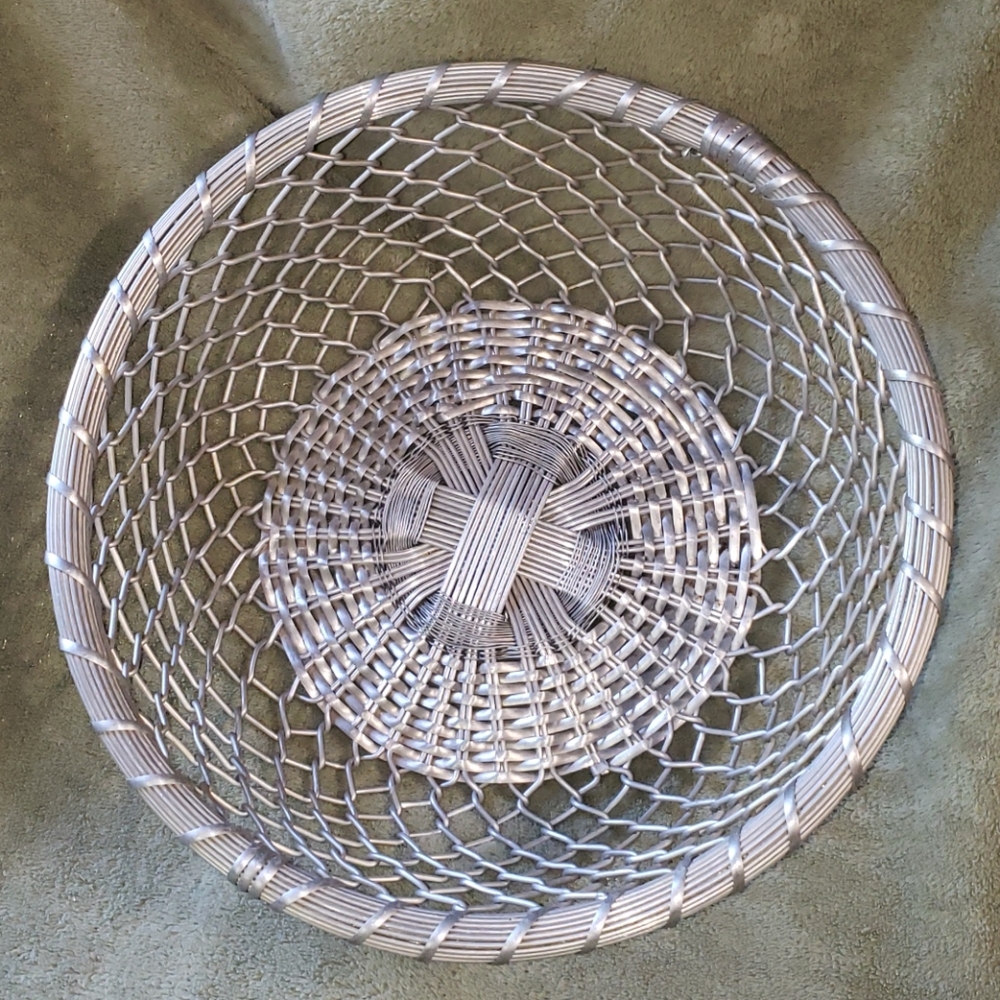 Vintage Aluminum Wire Basket